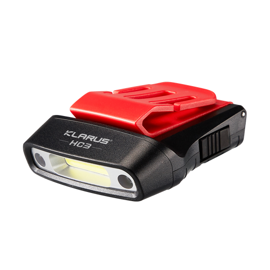 LED Stirnlampe HC3, 100 Lumen (inkl. Lithium-Batterie), black-red Artikel-Nr. HC3