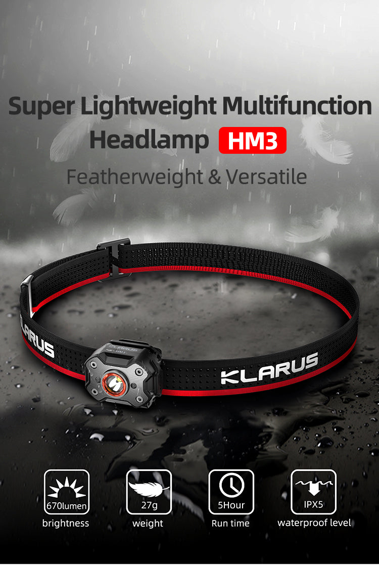 LED Stirnlampe HM3, 670 Lumen (inkl. Akku)