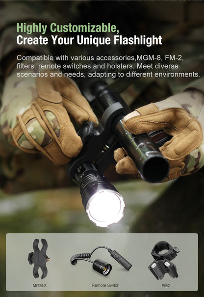 LED Taschenlampe XT12GT PRO, 1'600 Lumen (inkl. Akku)