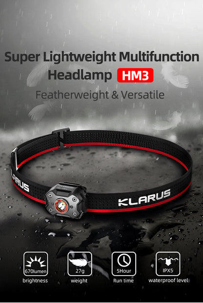 LED Stirnlampe HM3, 670 Lumen (inkl. Akku)